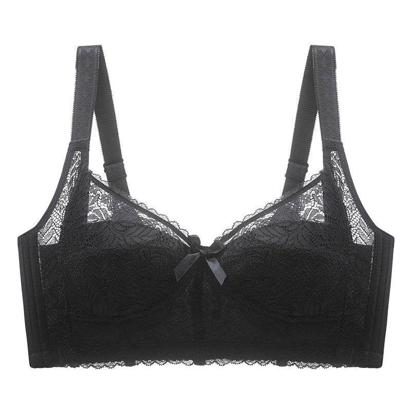 Plus Size Thin Adjustable Bra Sexy Lace Vest-style Chest Reduction Bra Without Steel Ring - MYLUXURY LANE ENTERPRISE