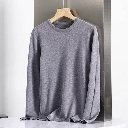 Autumn And Winter New Sweater Men's Round-neck Long-sleeved Pullover Casual Knitted - MYLUXURY LANE ENTERPRISE