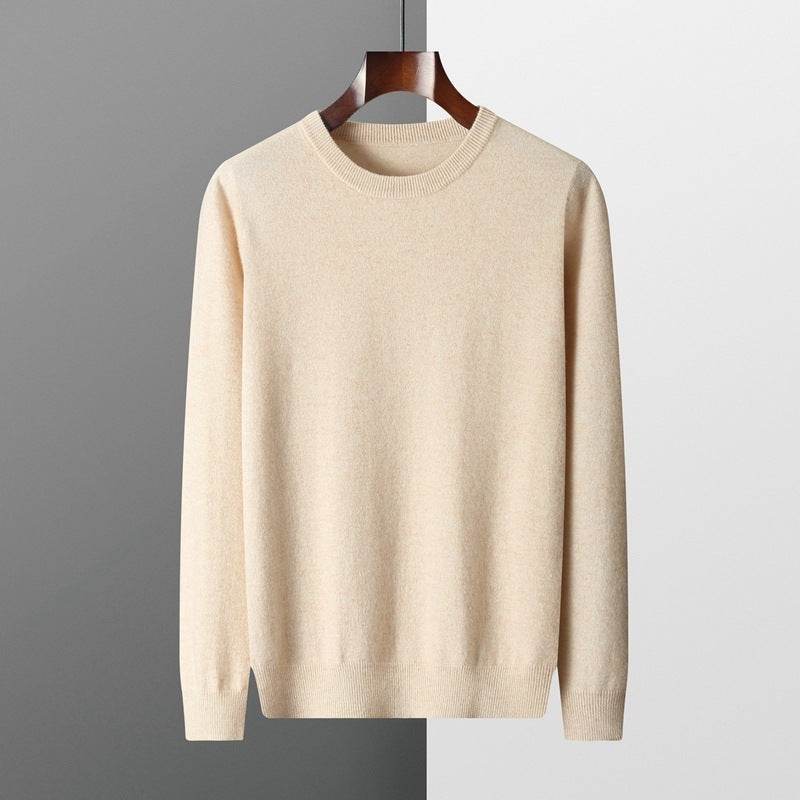 Autumn And Winter New Sweater Men's Round-neck Long-sleeved Pullover Casual Knitted - MYLUXURY LANE ENTERPRISE