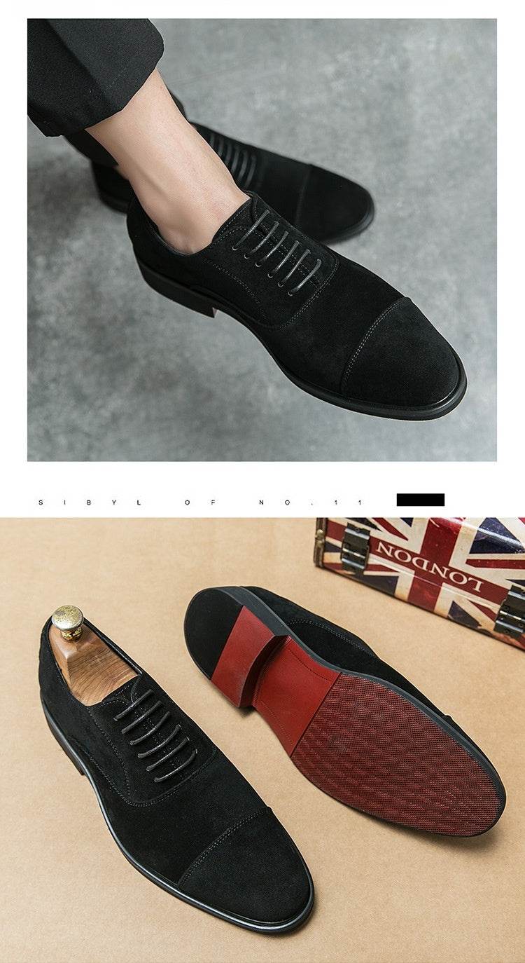 Frosted Business Casual Leather Shoes - MYLUXURY LANE ENTERPRISE
