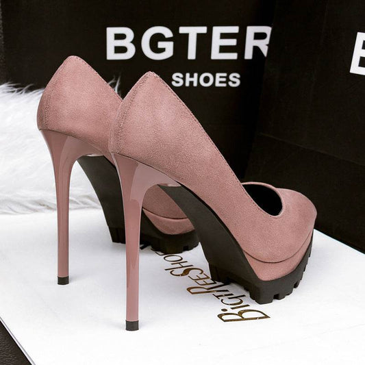 Korean Style High Heels Stiletto Professional Sexy Female Pumps - MYLUXURY LANE ENTERPRISE