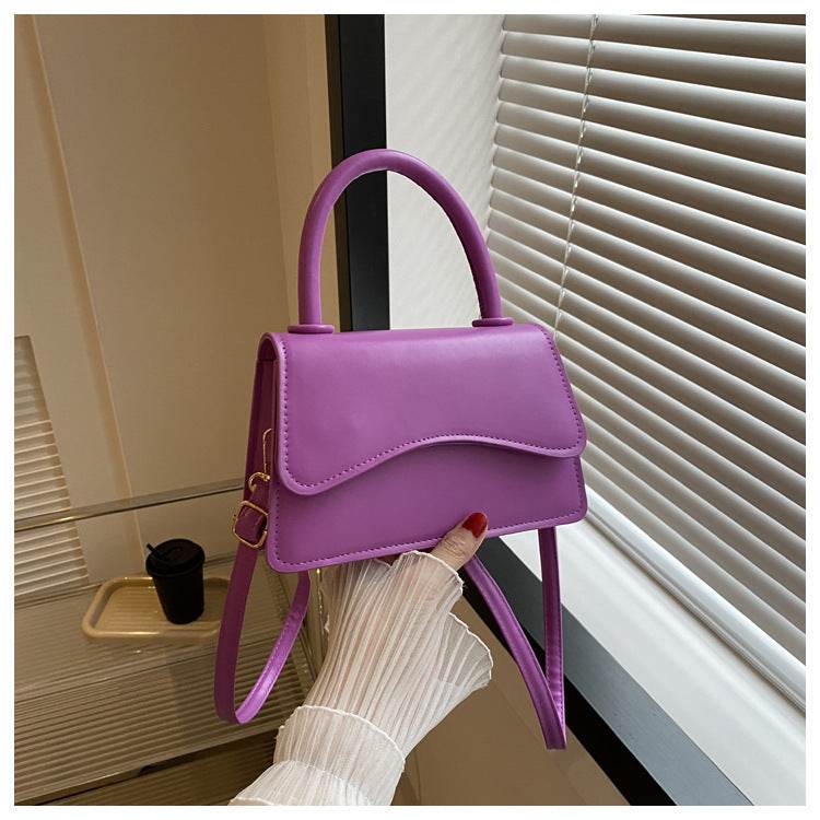 Fashion Messenger Bag Simple Solid Color Tote - MYLUXURY LANE ENTERPRISE