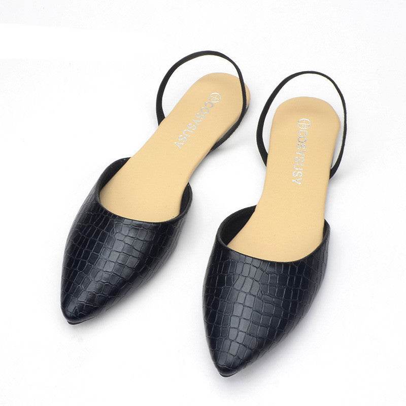 Women's Fashionable Closed Toe Flat Sandals - MYLUXURY LANE ENTERPRISE