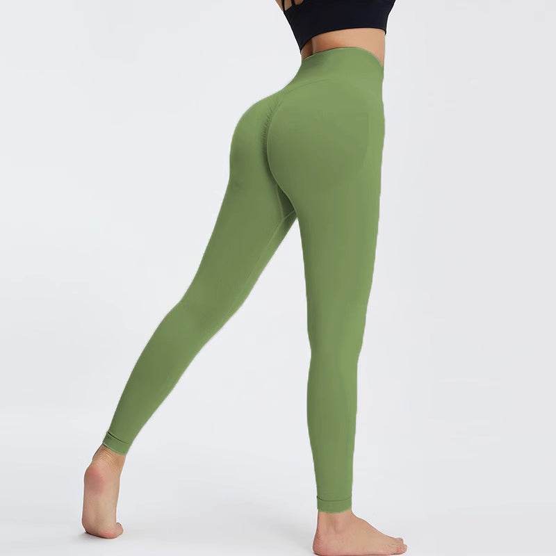 High Waisted And Hip Lifting Fitness Pants For Women With High Elasticity - MYLUXURY LANE ENTERPRISE