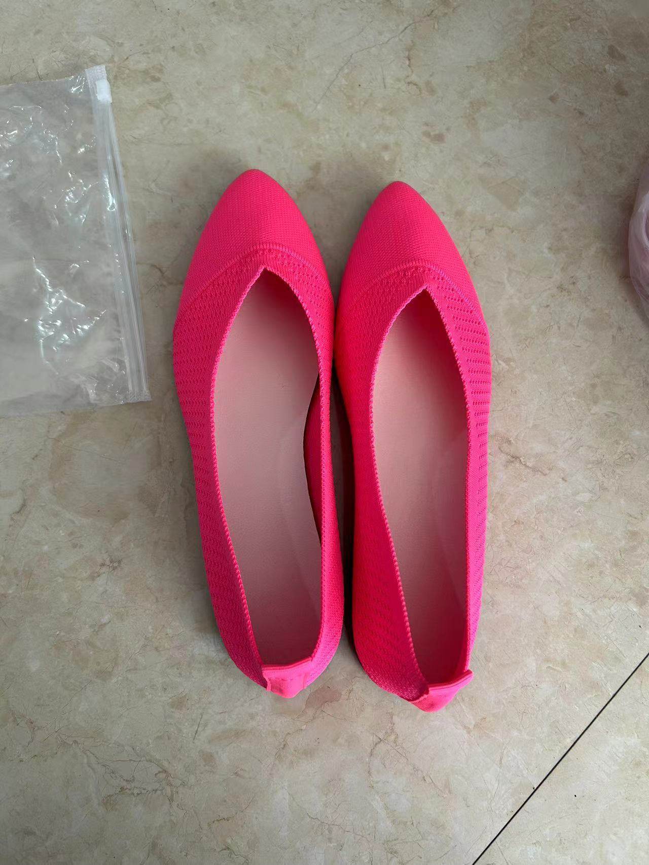Plus Size Solid Color Pointed Flat Soft Sole Thin Shoes - MYLUXURY LANE ENTERPRISE