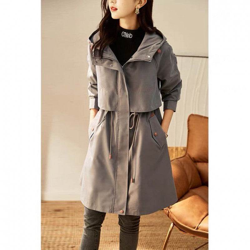 Women's Spring And Autumn Windbreaker Korean Fashion Overcoat - MYLUXURY LANE ENTERPRISE