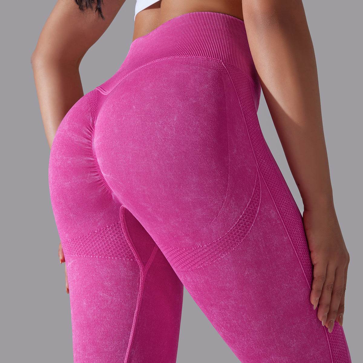 Knitted Seamless Yoga Pants Running Sports Fitness High Waist Butt Lifting Leggings Womens Clothing - MYLUXURY LANE ENTERPRISE