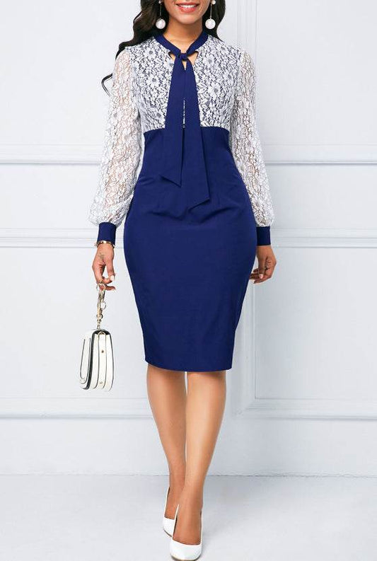 Lace office elegant dress - MYLUXURY LANE ENTERPRISE