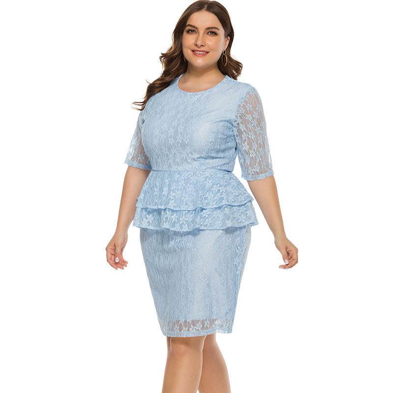 Plus size full lace dress - MYLUXURY LANE ENTERPRISE