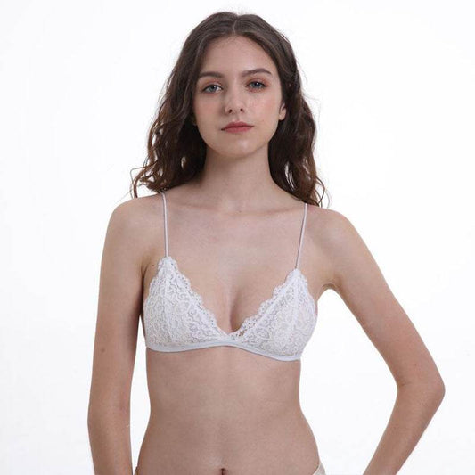 Women's Thin French Lace Wireless Bra - MYLUXURY LANE ENTERPRISE