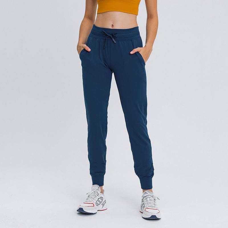 High-waist Yoga Women's Quick-drying Elasticated Slim Slimming Track Pants - MYLUXURY LANE ENTERPRISE