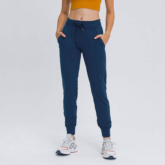 High-waist Yoga Women's Quick-drying Elasticated Slim Slimming Track Pants - MYLUXURY LANE ENTERPRISE