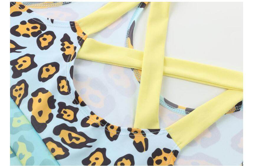 New Seamless Yoga Set Women's Sportswear Women's Gym Leggings Leopard Push-ups Bra Sports Strap 2 Piece Sports Set - MYLUXURY LANE ENTERPRISE