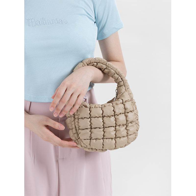 Pleated Bubble Portable Cloud Nylon Shoulder Bag - MYLUXURY LANE ENTERPRISE