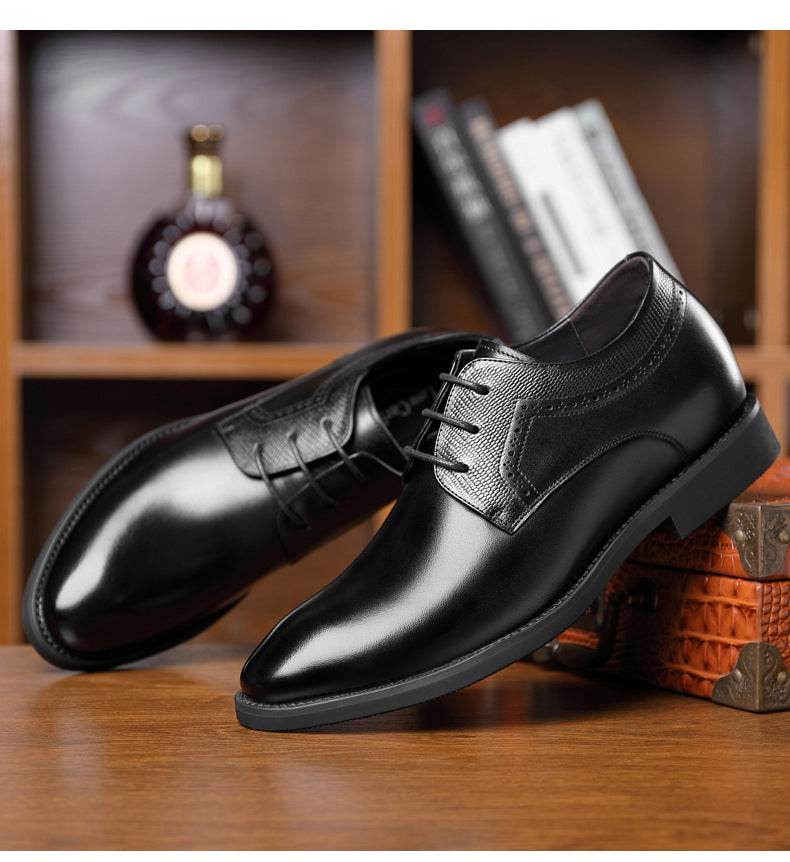 Business Formal Wear Leather Shoes Men's Pointed Casual Shoes - MYLUXURY LANE ENTERPRISE