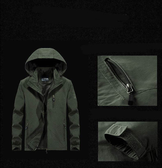 Outdoor Leisure Shell Jacket Men's Jacket - MYLUXURY LANE ENTERPRISE