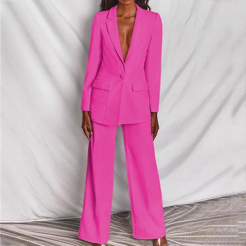 Fashion Business Women's Clothing Long Sleeve Trousers Suit - MYLUXURY LANE ENTERPRISE