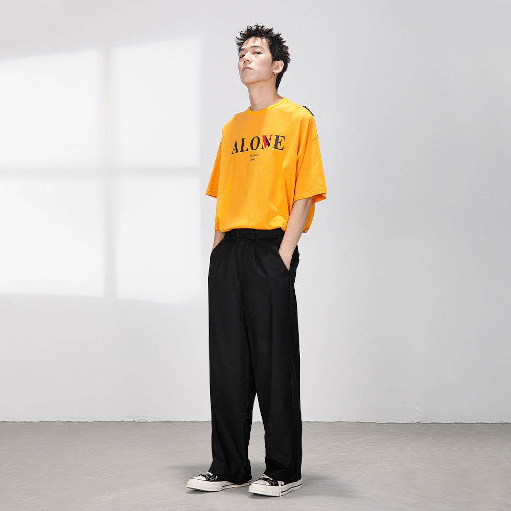 Letter printed round neck short sleeve - MYLUXURY LANE ENTERPRISE