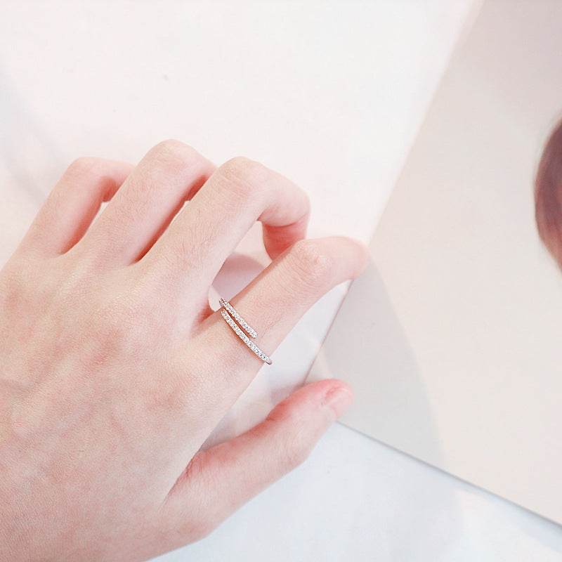All-match exquisite zircon opening adjustable ring - MYLUXURY LANE ENTERPRISE