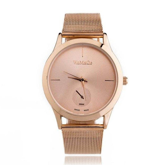 Fashion Alloy Belt Mesh Watch Unisex women's watches Minimalist Style Quartz Watch relogio feminino saat Watches for women - MYLUXURY LANE ENTERPRISE