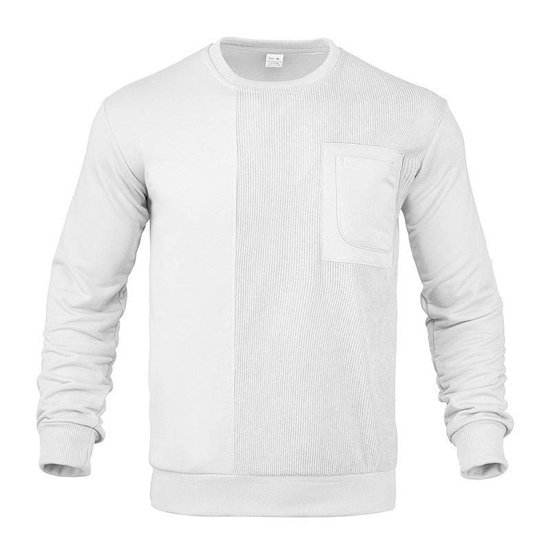 Patchwork Round Neck Men's Casual Sweatshirt - MYLUXURY LANE ENTERPRISE