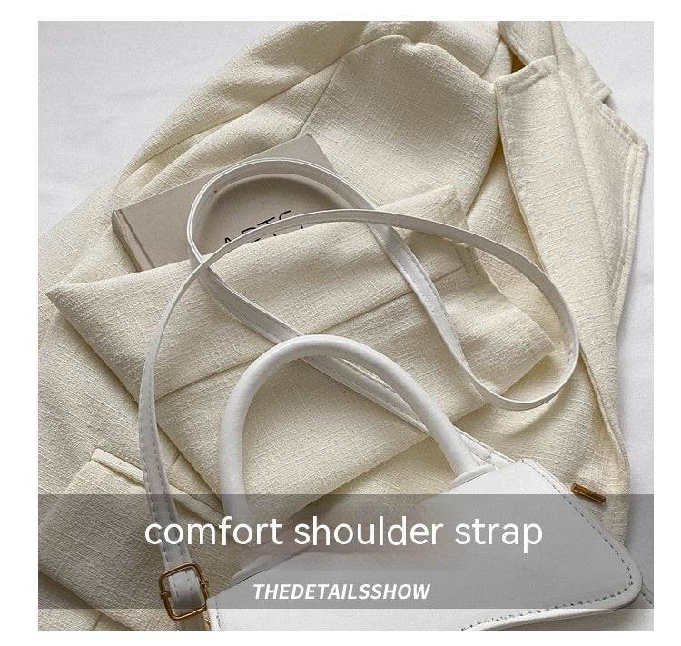 Fashion Messenger Bag Simple Solid Color Tote - MYLUXURY LANE ENTERPRISE