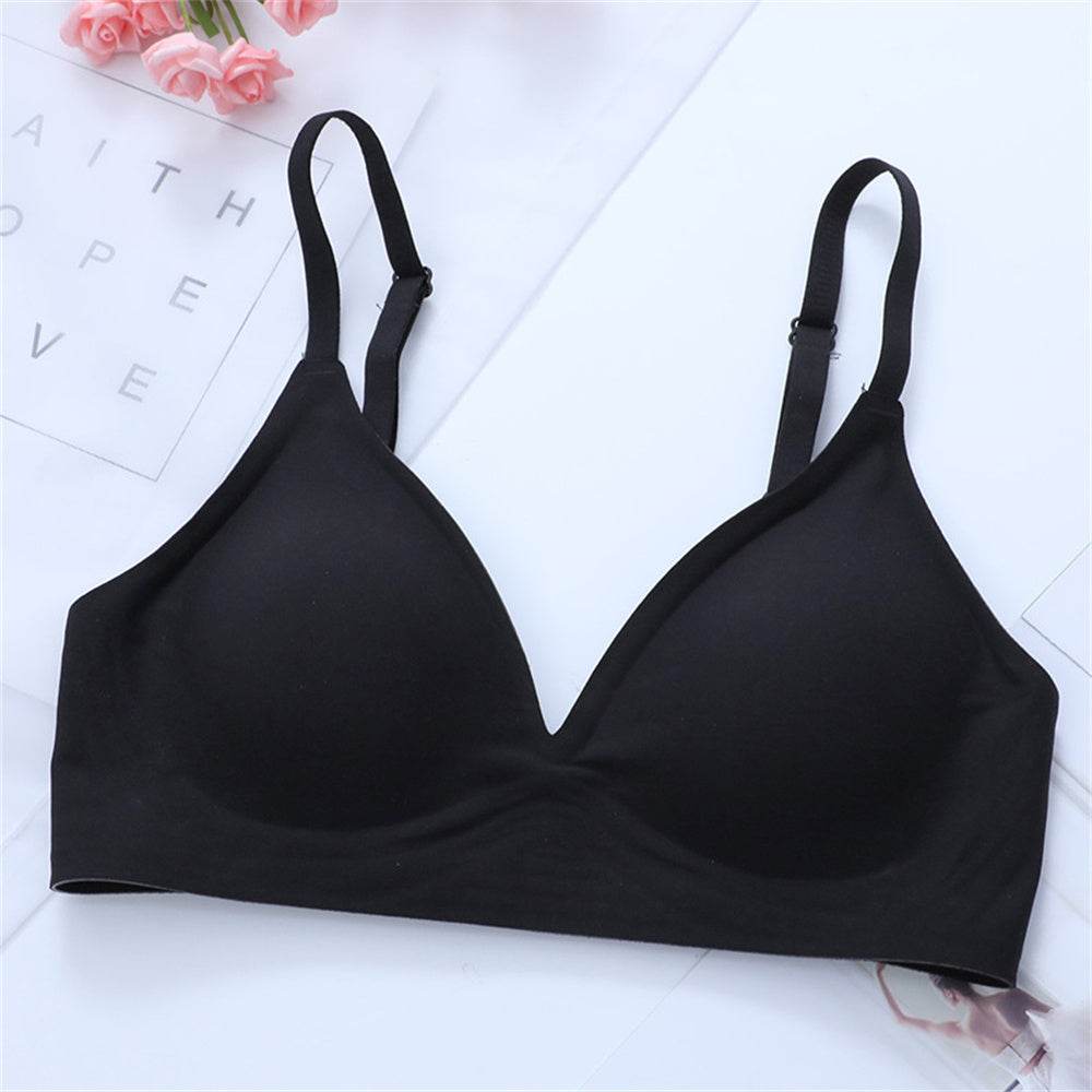 Korean Naked Extended Bra Set Ladies' Traceless Rim-free Underwear Thickened Small Breasts Gathering - MYLUXURY LANE ENTERPRISE