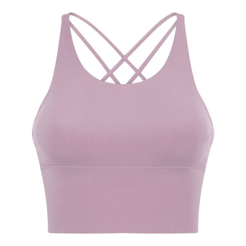 High Strength Push Up Yoga Bra Spaghetti Strap Cross Beauty Back Workout Exercise Underwear - MYLUXURY LANE ENTERPRISE