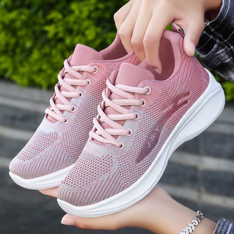 Soft Sole Sneakers Women's Breathable Flyknit - MYLUXURY LANE ENTERPRISE