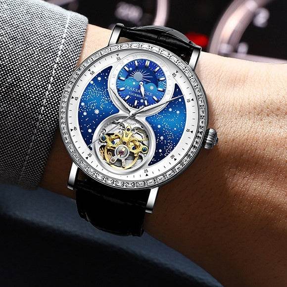Automatic Mechanical Watch Young Men's Business All-Match Sports Watch Waterproof - MYLUXURY LANE ENTERPRISE