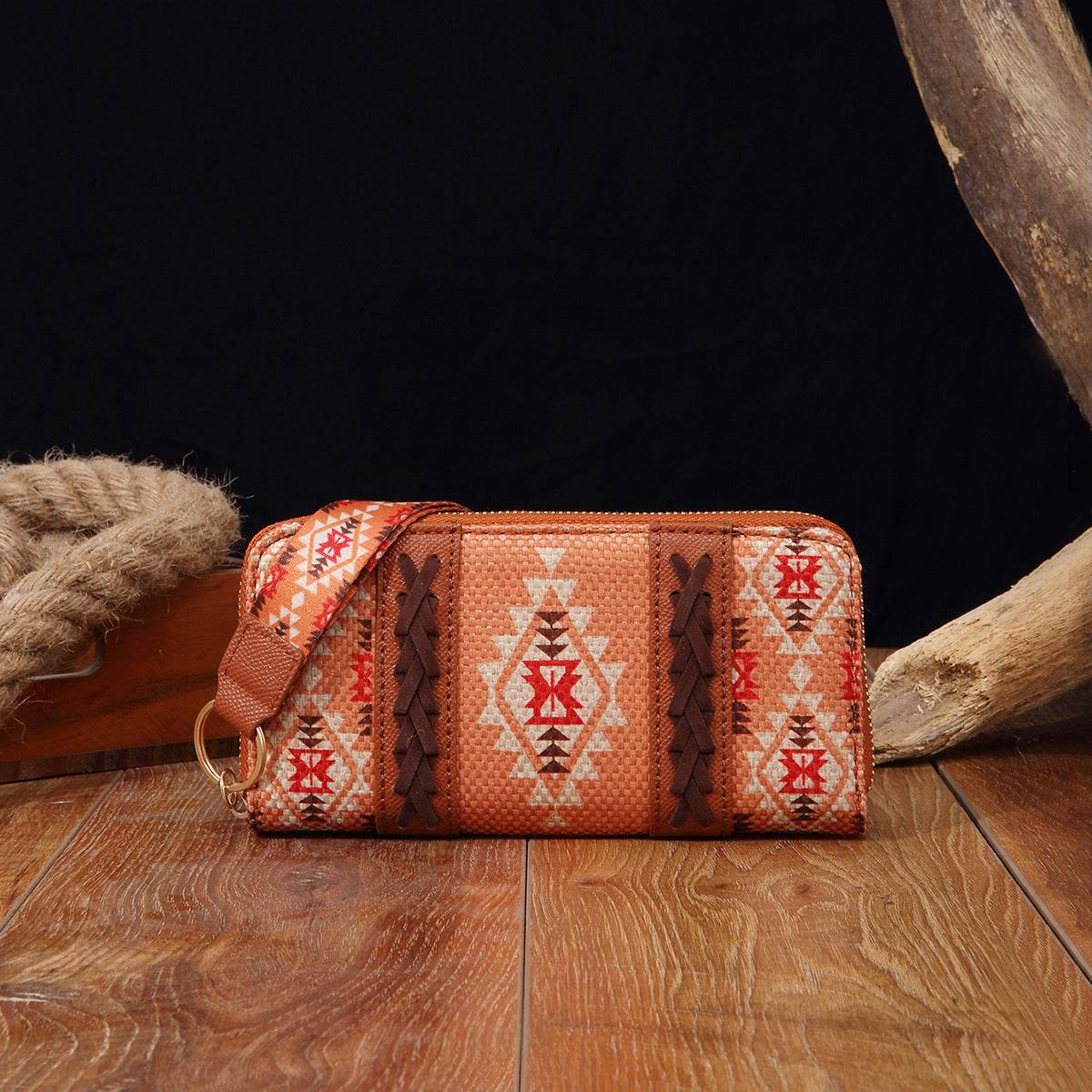 Vintage Cotton And Linen Printed Bohemian Style Lady Hand-carrying Wallet Card Holder - MYLUXURY LANE ENTERPRISE