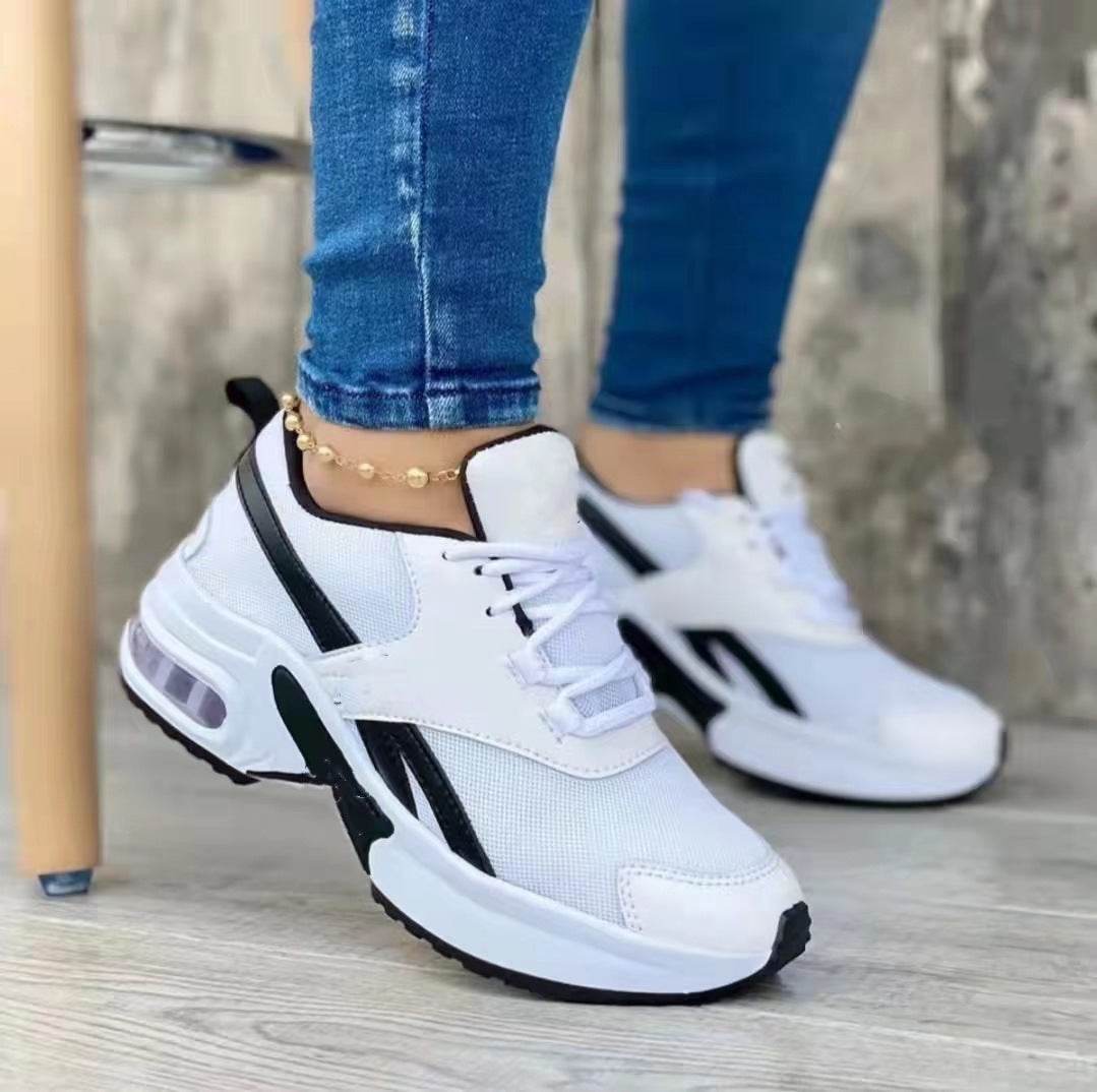 Fashion Round Toe Mid Heel Lace Up Shoes - MYLUXURY LANE ENTERPRISE