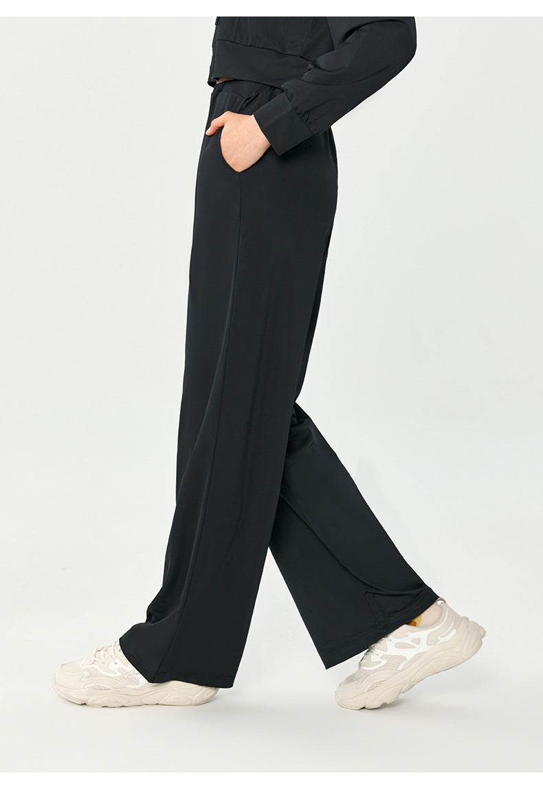 Women's Fashion Loose Casual Slim-fit Draping Double Pockets Yoga Pants - MYLUXURY LANE ENTERPRISE