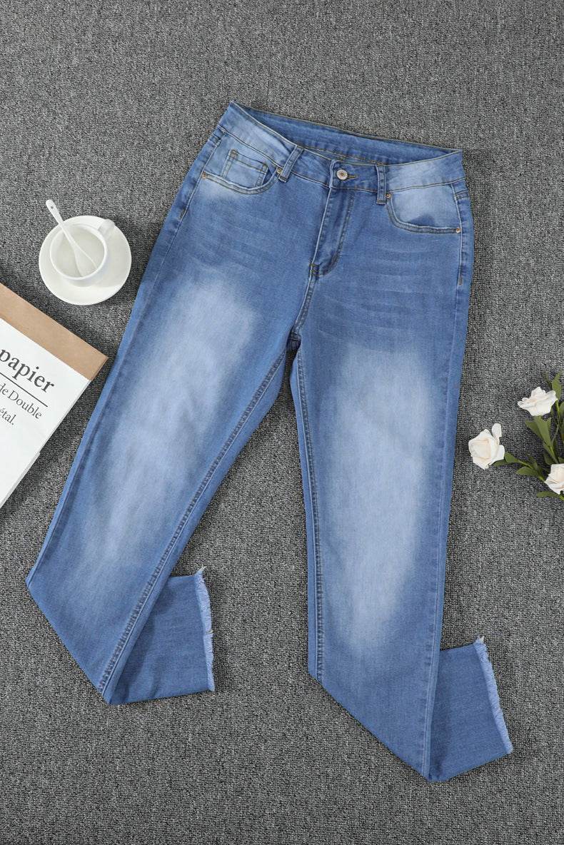 European And American Washed Jeans For Women - MYLUXURY LANE ENTERPRISE