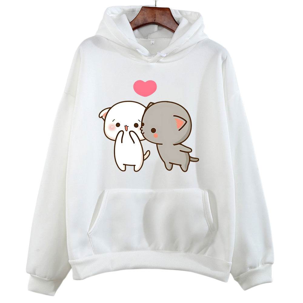 New Printed Pocket Drawstring Hoodie - MYLUXURY LANE ENTERPRISE