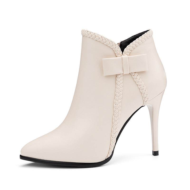 Europe And America Sexy Pointed Toe High Heel Martin Boots - MYLUXURY LANE ENTERPRISE