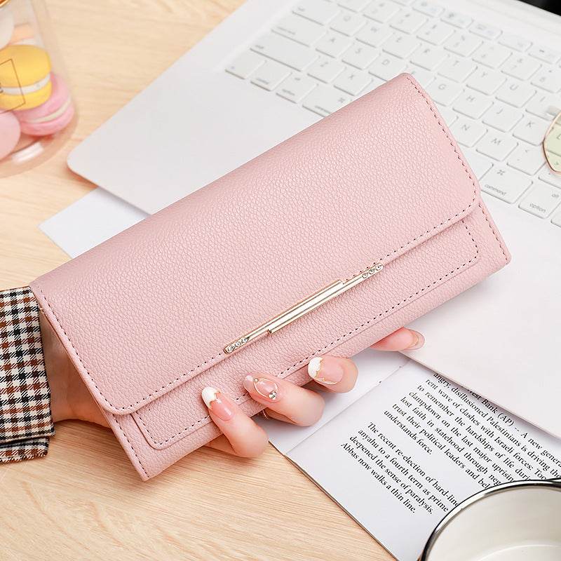 New Ladies' Purse Tri-fold Litchi Pattern - MYLUXURY LANE ENTERPRISE