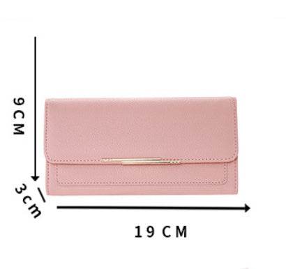 New Ladies' Purse Tri-fold Litchi Pattern - MYLUXURY LANE ENTERPRISE