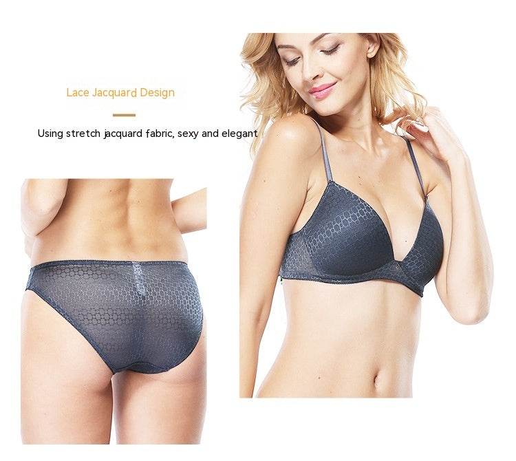 No Steel Ring Lace Bra Set No Trace - MYLUXURY LANE ENTERPRISE