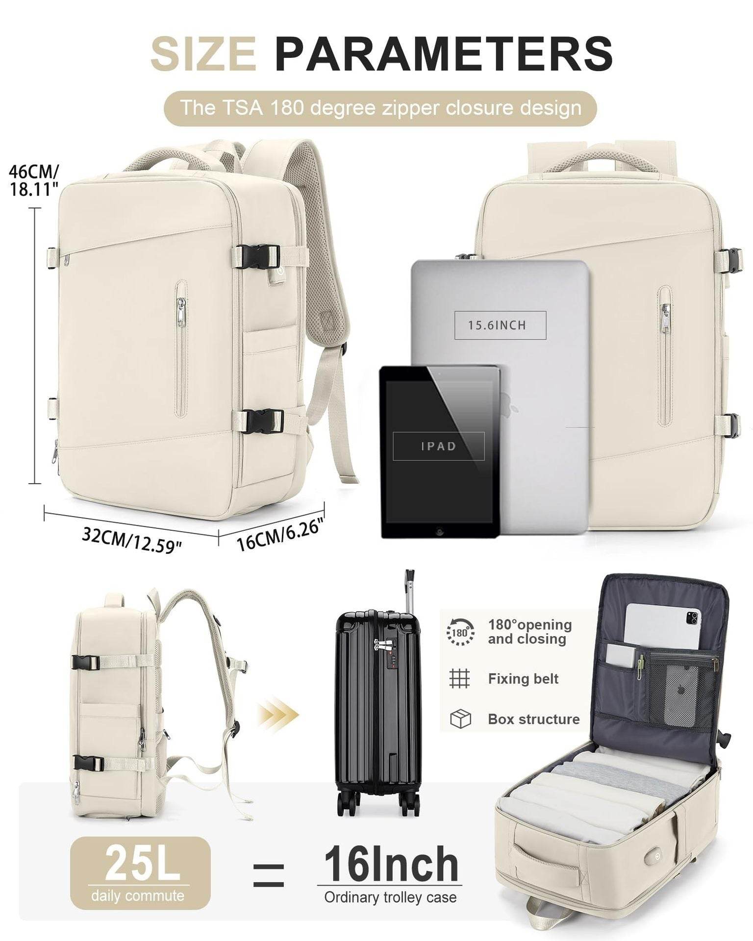 Large Capacity Multifunctional Travel Backpack - MYLUXURY LANE ENTERPRISE
