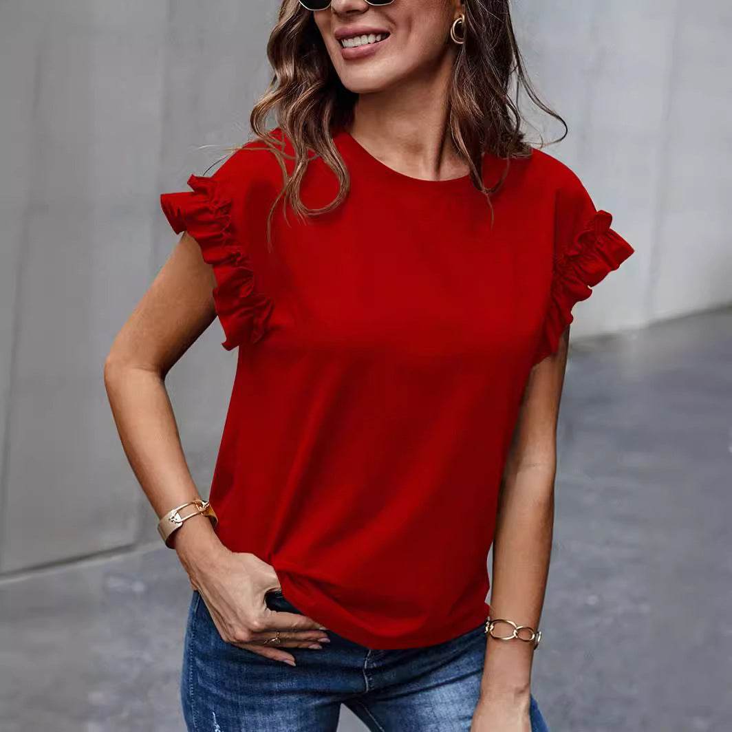 Stylish Sweet All-match Top T-shirt - MYLUXURY LANE ENTERPRISE