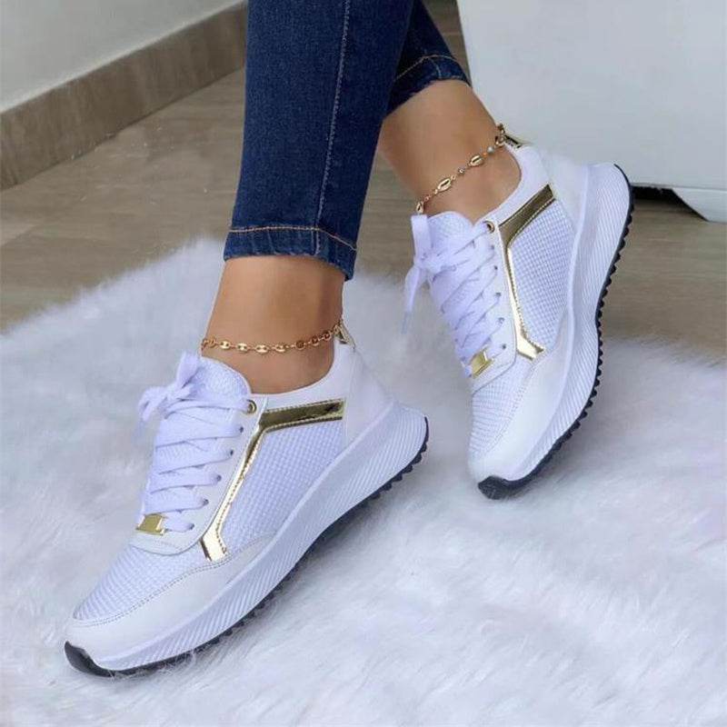 Women Sneakers Lace-up Sports Shoes - MYLUXURY LANE ENTERPRISE