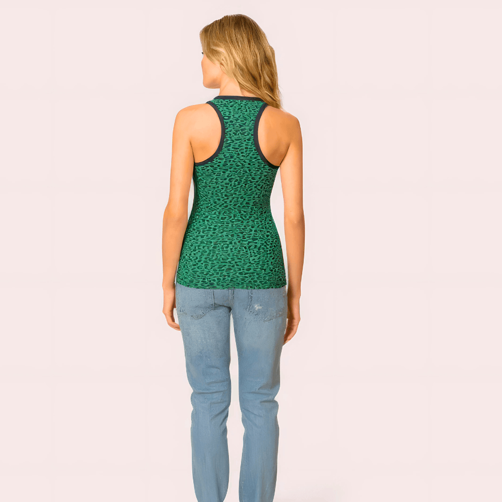 Wild Vibes Green Leopard Print Tank Top - MYLUXURY LANE ENTERPRISE