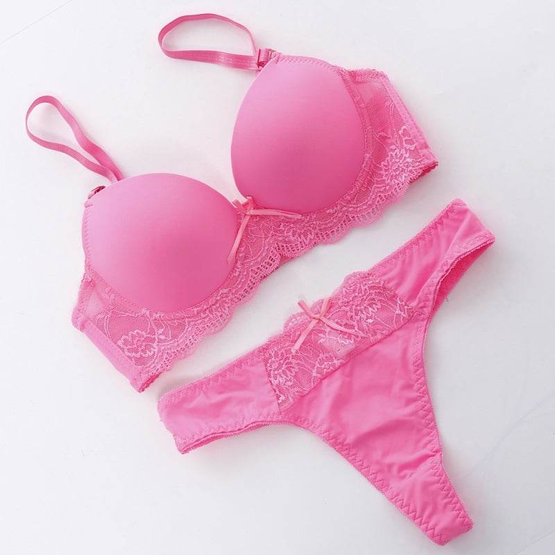 European And American Comfortable Push Up Bra Set - MYLUXURY LANE ENTERPRISE
