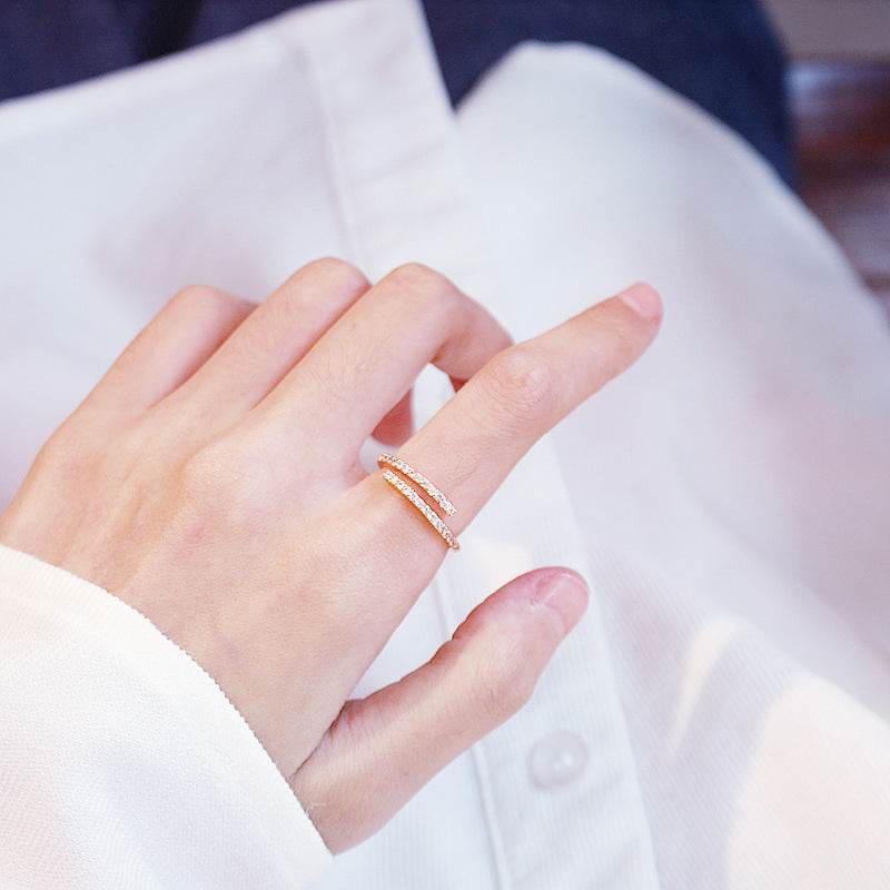 All-match exquisite zircon opening adjustable ring - MYLUXURY LANE ENTERPRISE
