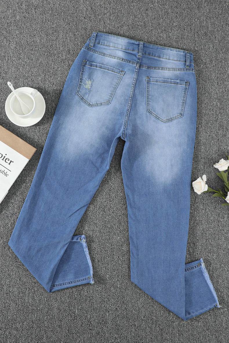 European And American Washed Jeans For Women - MYLUXURY LANE ENTERPRISE