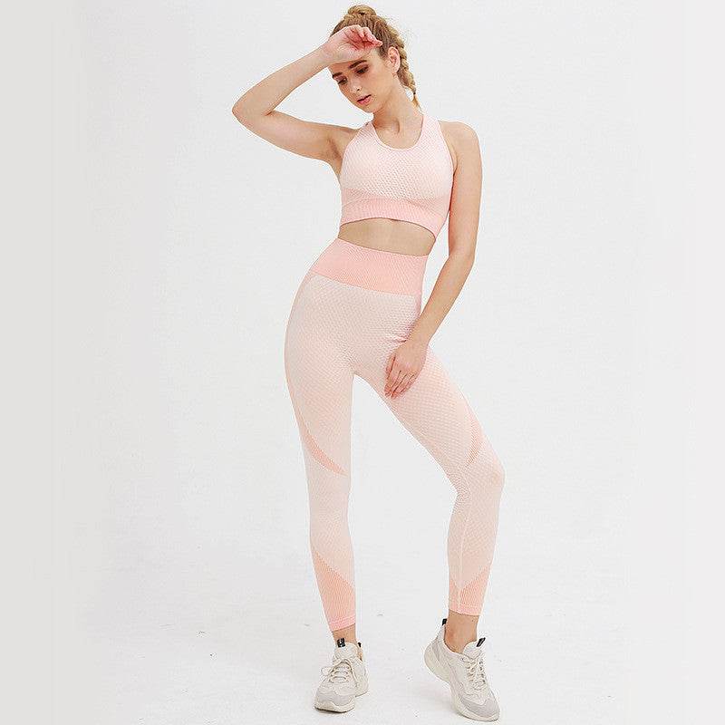 Two-piece sports bra and fitness pants - MYLUXURY LANE ENTERPRISE
