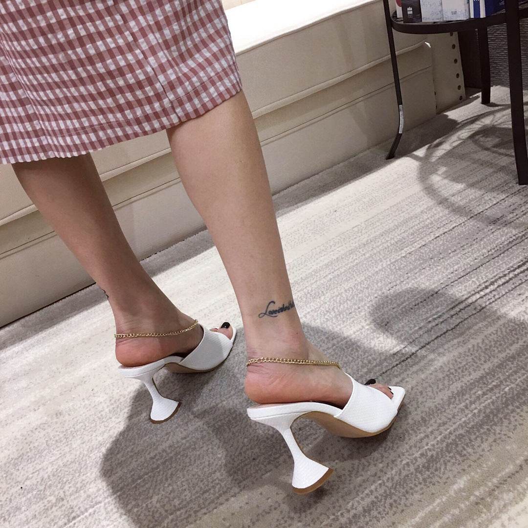High heels wine glass heel sandals - MYLUXURY LANE ENTERPRISE
