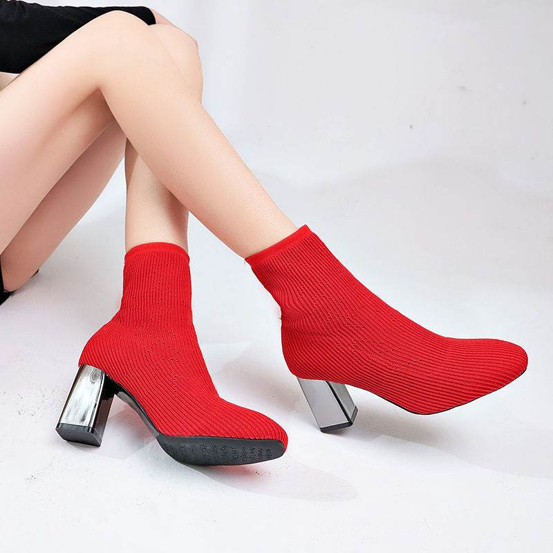 Elastic boots women high heels - MYLUXURY LANE ENTERPRISE