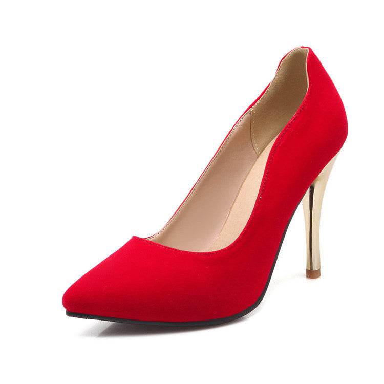 Suede nubuck high heels - MYLUXURY LANE ENTERPRISE